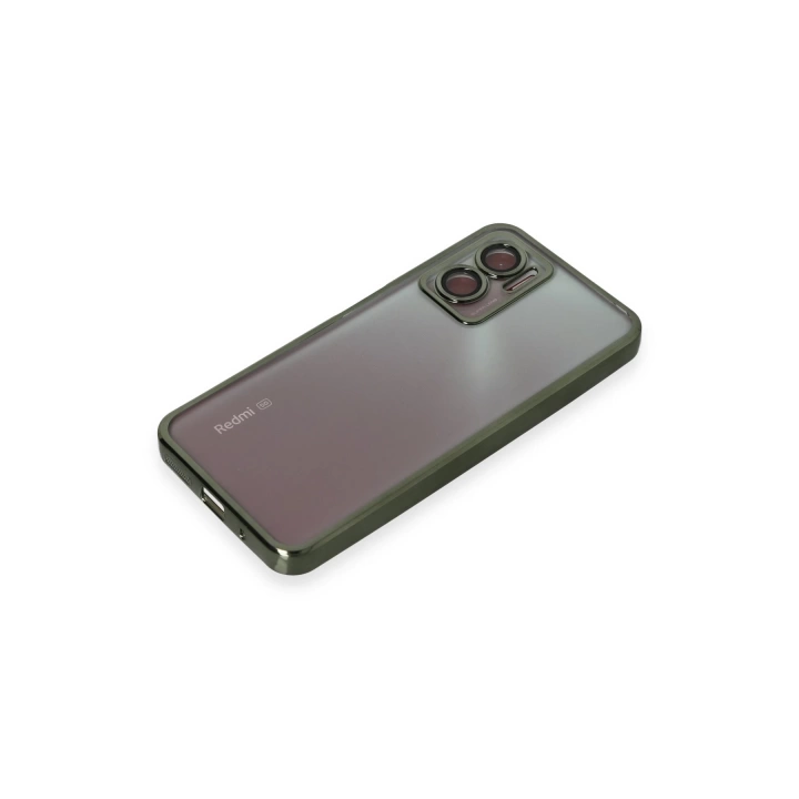 BFS  Xiaomi Redmi Note 11E Kılıf Razer Lensli Silikon - Yeşil