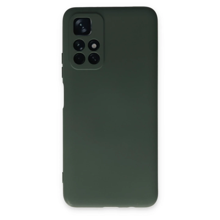 BFS  Xiaomi Redmi Note 11T Kılıf Nano içi Kadife Silikon - Koyu Yeşil