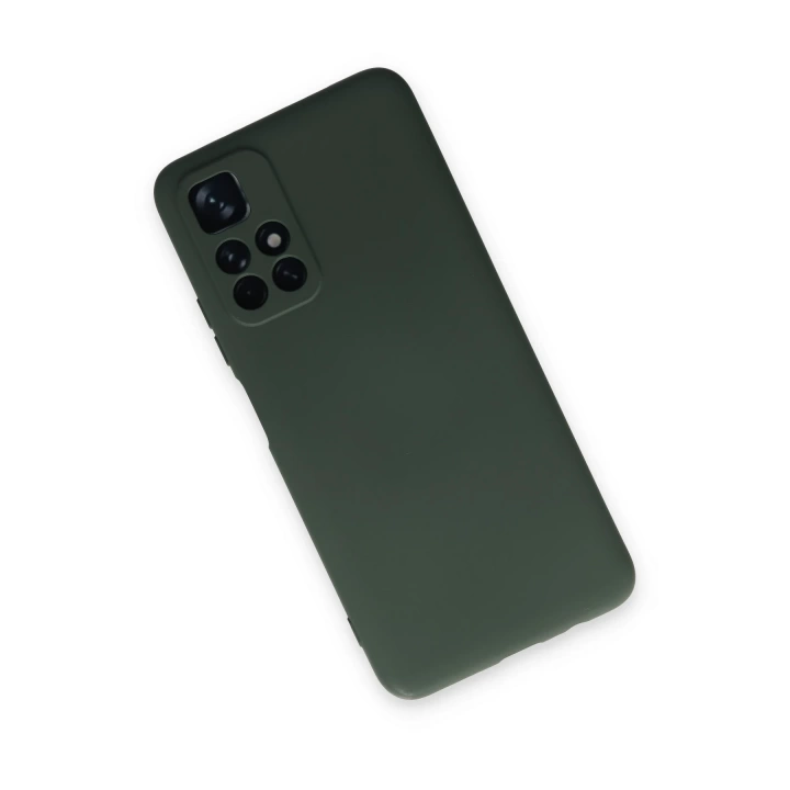 BFS  Xiaomi Redmi Note 11T Kılıf Nano içi Kadife Silikon - Koyu Yeşil
