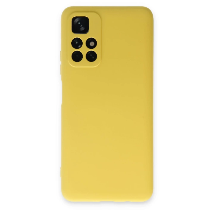 BFS  Xiaomi Redmi Note 11T Kılıf Nano içi Kadife Silikon - Sarı