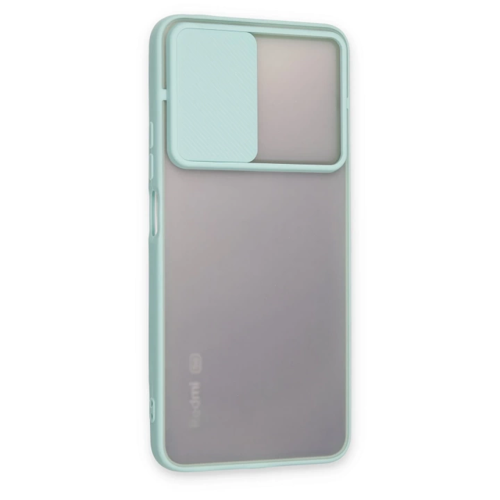 BFS  Xiaomi Redmi Note 11T Kılıf Palm Buzlu Kamera Sürgülü Silikon - Turkuaz