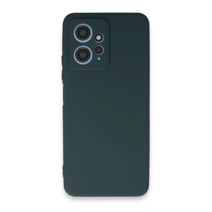 BFS  Xiaomi Redmi Note 12 4G Kılıf First Silikon - Koyu Yeşil