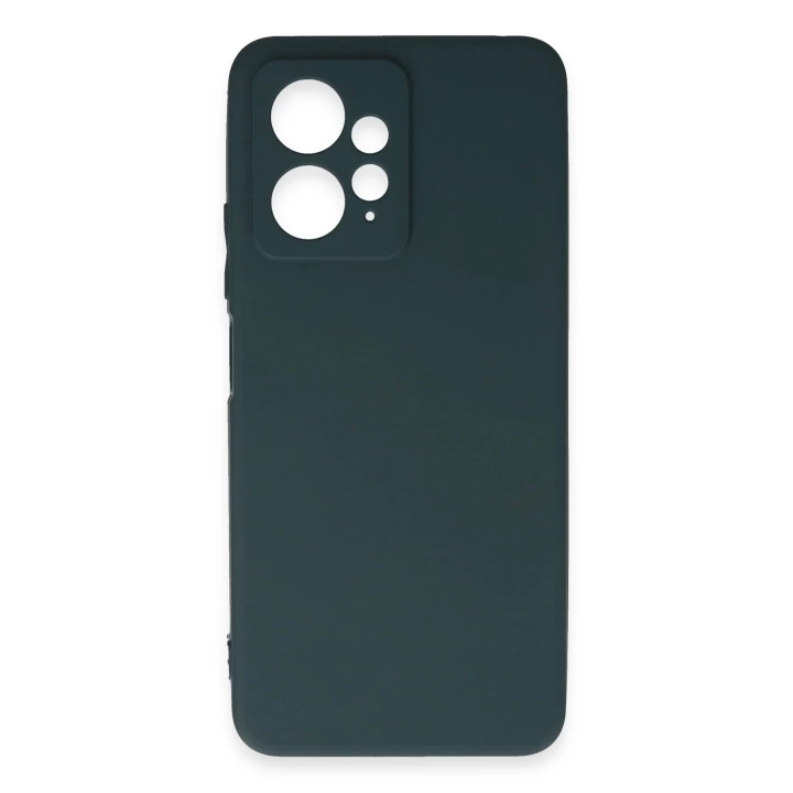 BFS  Xiaomi Redmi Note 12 4G Kılıf First Silikon - Koyu Yeşil