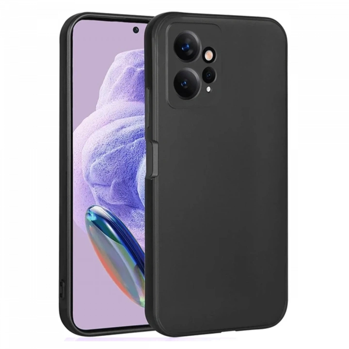 BFS  Xiaomi Redmi Note 12 4G Kılıf First Silikon - Siyah