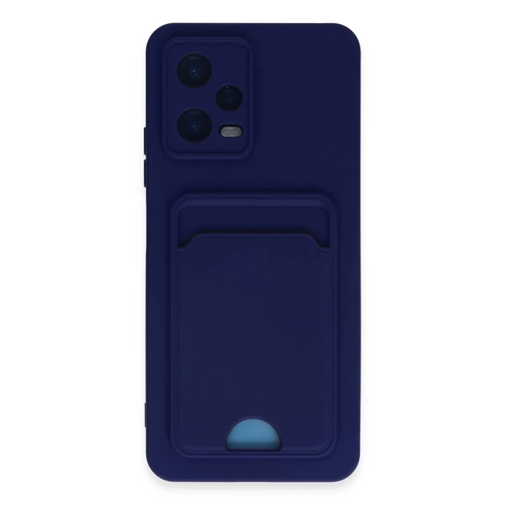 BFS Xiaomi Redmi Note 12 4G Kılıf Kelvin Kartvizitli Silikon - Lacivert