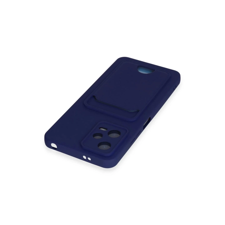 BFS Xiaomi Redmi Note 12 4G Kılıf Kelvin Kartvizitli Silikon - Lacivert
