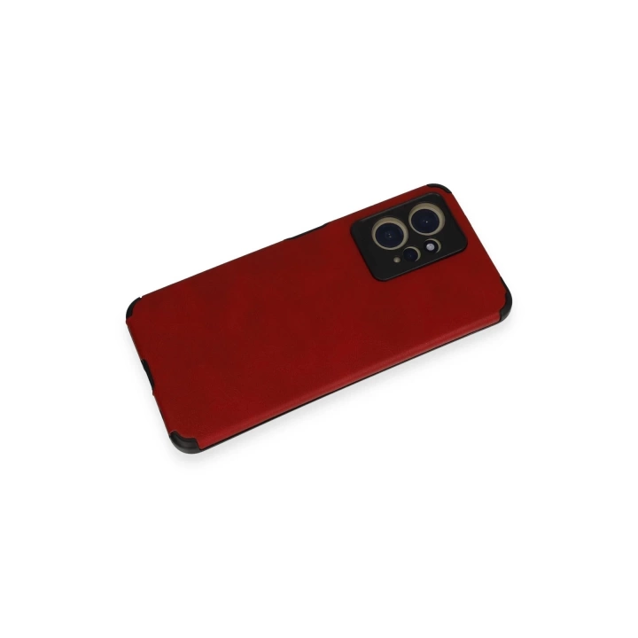 BFS  Xiaomi Redmi Note 12 4G Kılıf Loop Deri Silikon - Kırmızı