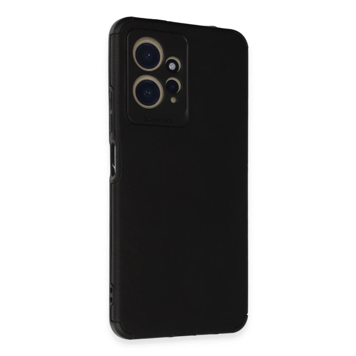 BFS  Xiaomi Redmi Note 12 4G Kılıf Loop Deri Silikon - Siyah