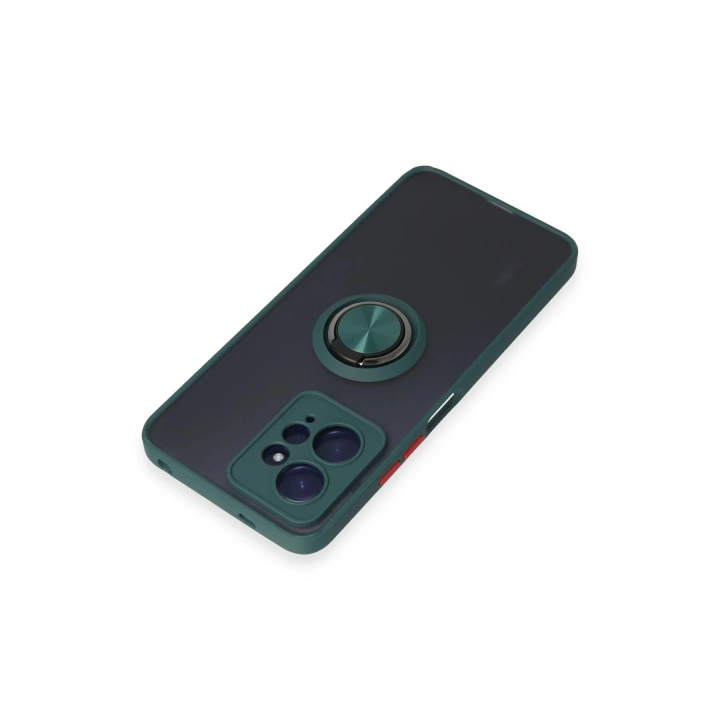 BFS  Xiaomi Redmi Note 12 4G Kılıf Montreal Yüzüklü Silikon Kapak - Yeşil