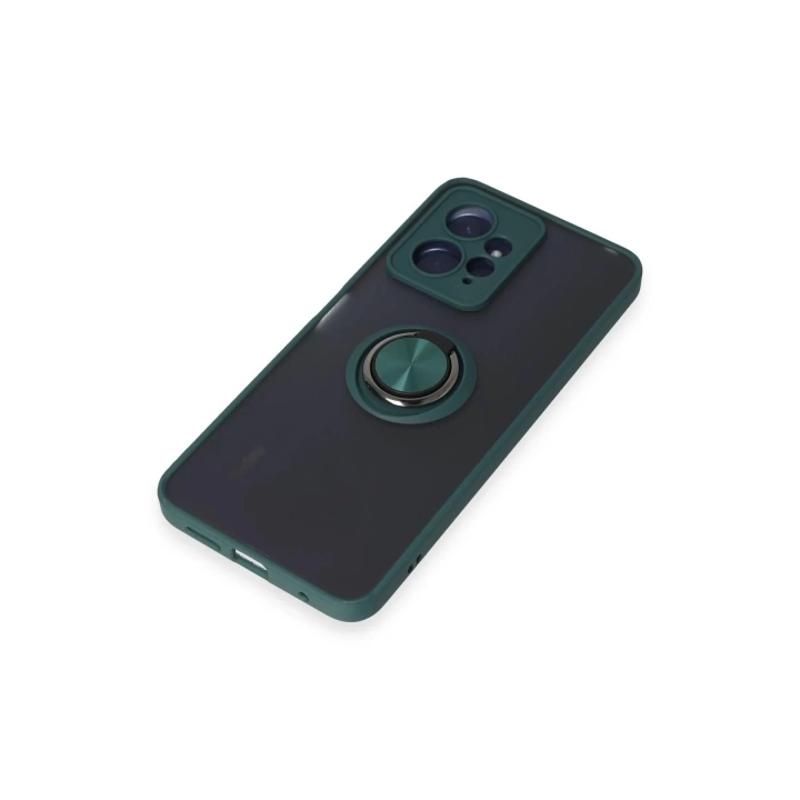 BFS  Xiaomi Redmi Note 12 4G Kılıf Montreal Yüzüklü Silikon Kapak - Yeşil