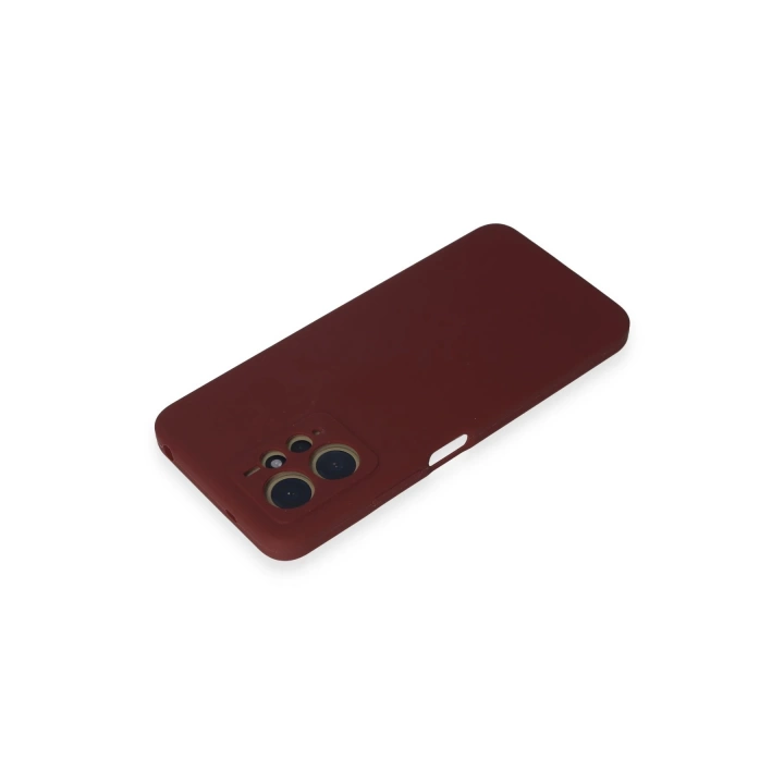 BFS  Xiaomi Redmi Note 12 4G Kılıf Nano içi Kadife Silikon - Bordo