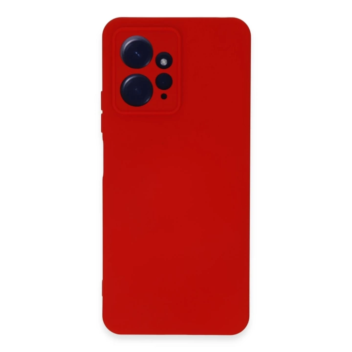 BFS  Xiaomi Redmi Note 12 4G Kılıf Nano içi Kadife Silikon - Kırmızı
