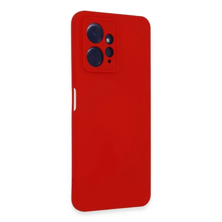 BFS  Xiaomi Redmi Note 12 4G Kılıf Nano içi Kadife Silikon - Kırmızı