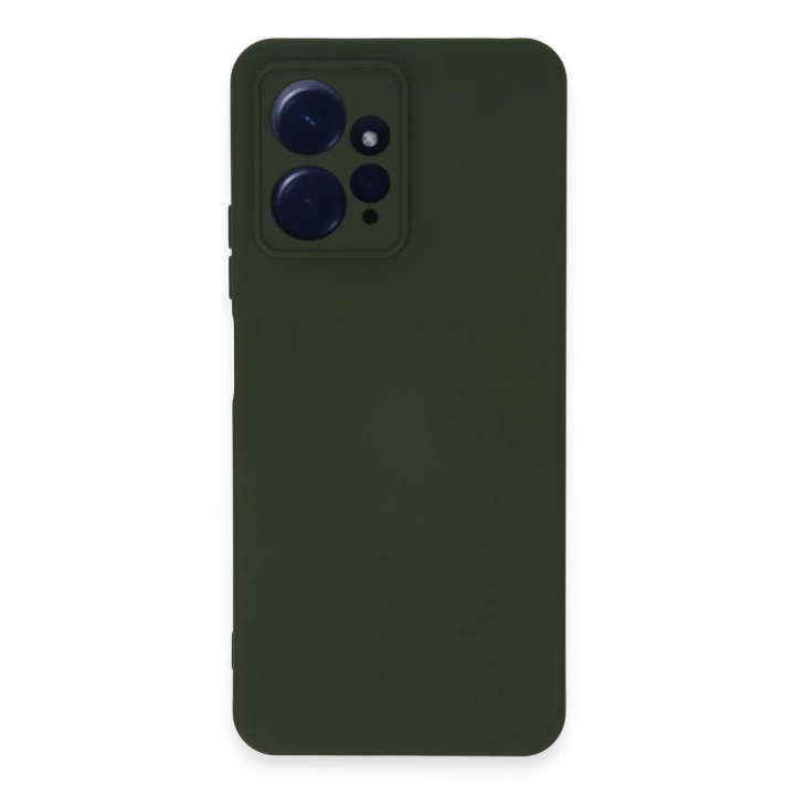 BFS  Xiaomi Redmi Note 12 4G Kılıf Nano içi Kadife Silikon - Koyu Yeşil