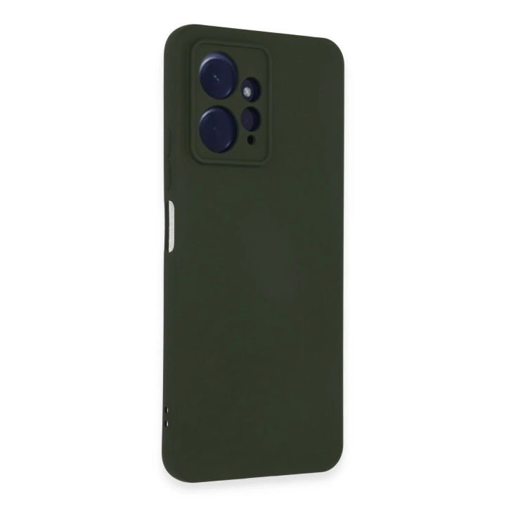 BFS  Xiaomi Redmi Note 12 4G Kılıf Nano içi Kadife Silikon - Koyu Yeşil