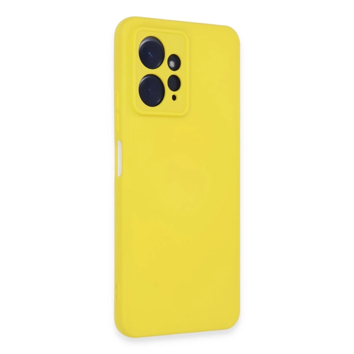 BFS  Xiaomi Redmi Note 12 4G Kılıf Nano içi Kadife Silikon - Sarı