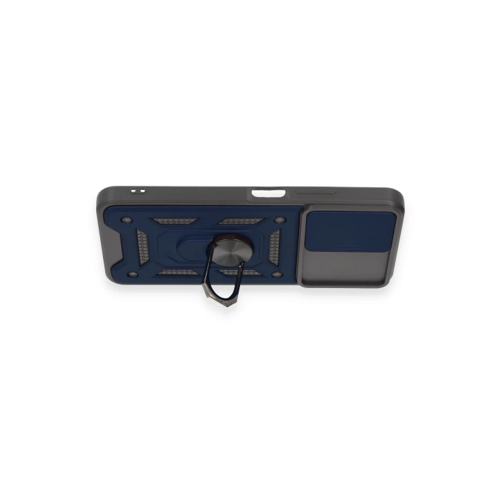 BFS  Xiaomi Redmi Note 12 4G Kılıf Pars Lens Yüzüklü Silikon - Lacivert