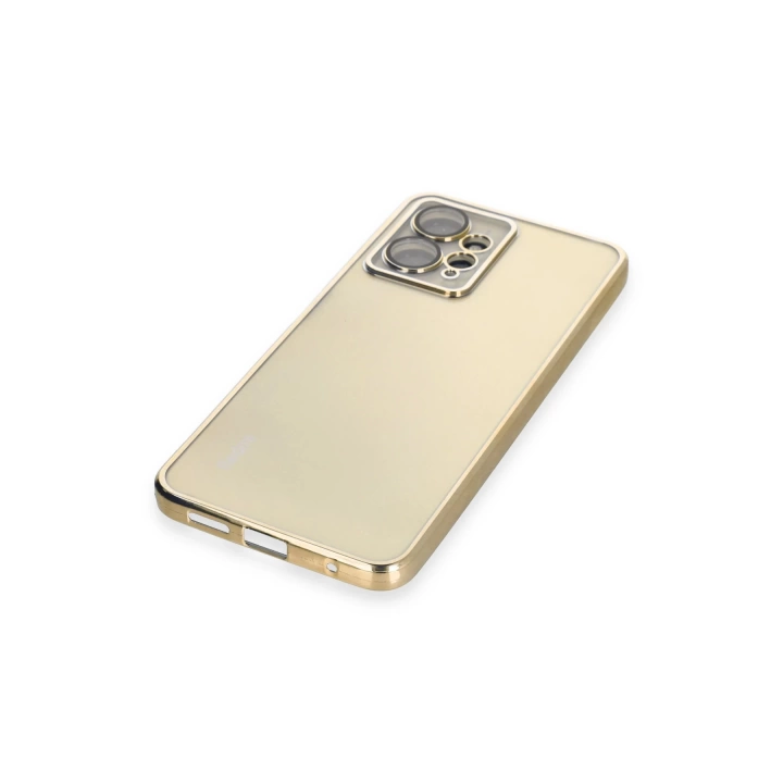 BFS  Xiaomi Redmi Note 12 4G Kılıf Razer Lensli Silikon - Gold