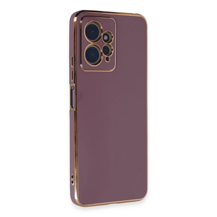 BFS  Xiaomi Redmi Note 12 4G Kılıf Volet Silikon - Mor