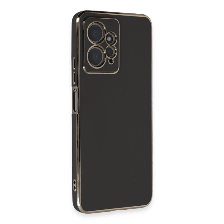 BFS  Xiaomi Redmi Note 12 4G Kılıf Volet Silikon - Siyah