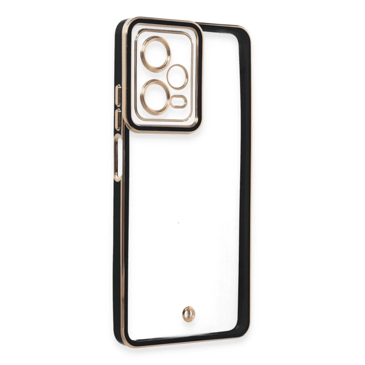 BFS  Xiaomi Redmi Note 12 5G Kılıf Liva Lens Silikon - Siyah