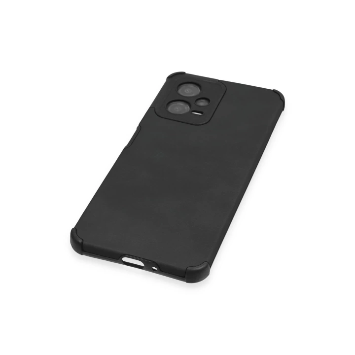 BFS  Xiaomi Redmi Note 12 5G Kılıf Loop Deri Silikon - Siyah