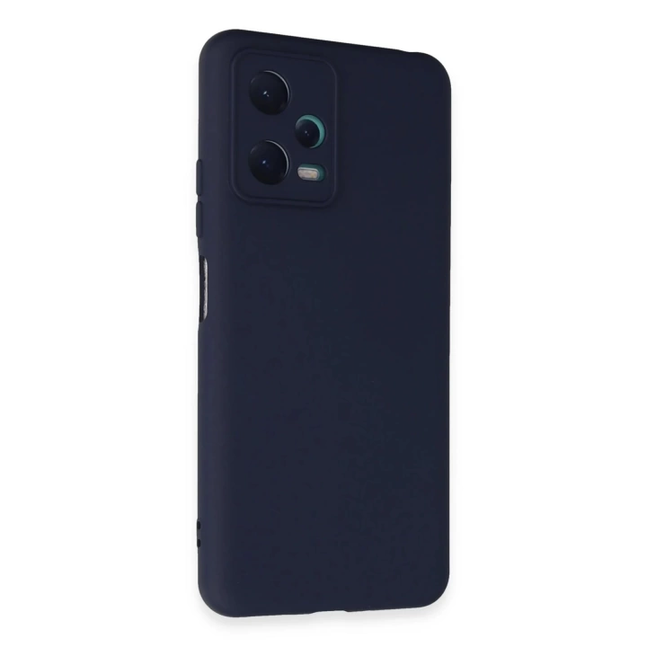 BFS  Xiaomi Redmi Note 12 5G Kılıf Nano içi Kadife Silikon - Lacivert