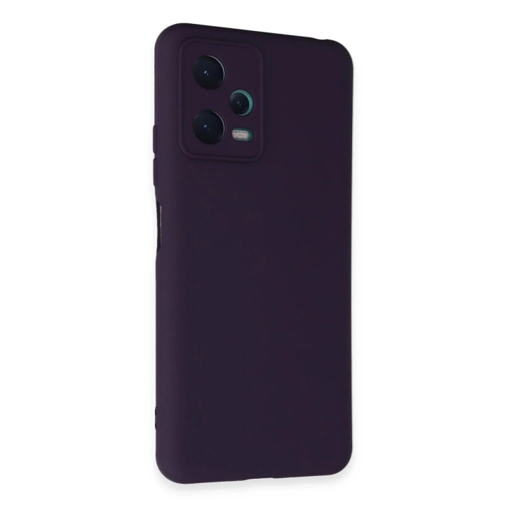 BFS  Xiaomi Redmi Note 12 5G Kılıf Nano içi Kadife Silikon - Mor