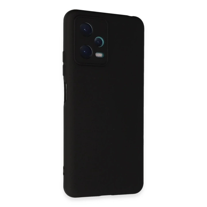 BFS  Xiaomi Redmi Note 12 5G Kılıf Nano içi Kadife Silikon - Siyah