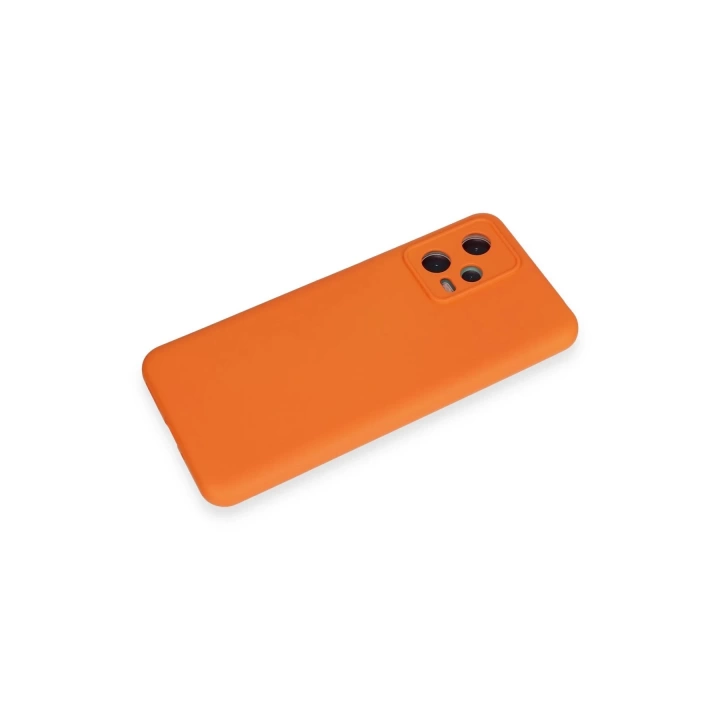 BFS  Xiaomi Redmi Note 12 5G Kılıf Nano içi Kadife Silikon - Turuncu