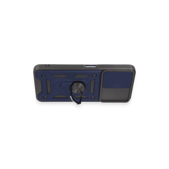BFS  Xiaomi Redmi Note 12 5G Kılıf Pars Lens Yüzüklü Silikon - Lacivert