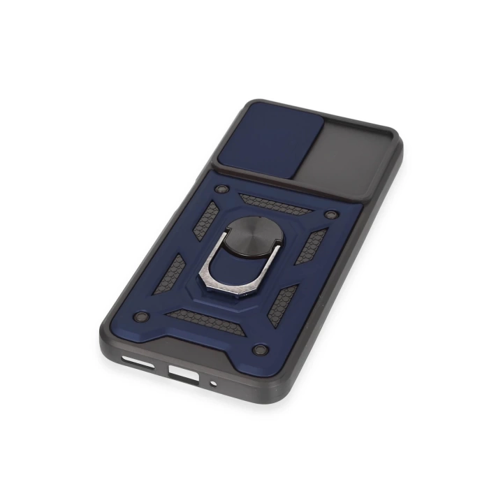 BFS  Xiaomi Redmi Note 12 5G Kılıf Pars Lens Yüzüklü Silikon - Lacivert