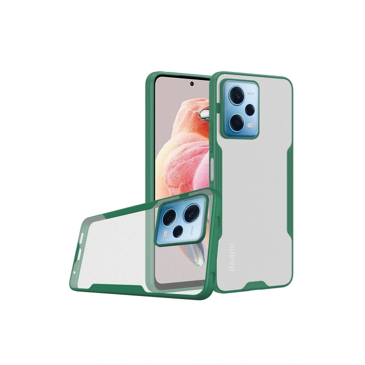 BFS  Xiaomi Redmi Note 12 5G Kılıf Platin Silikon - Yeşil