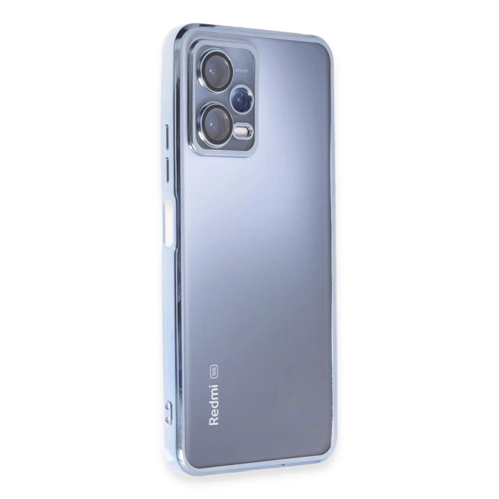 BFS  Xiaomi Redmi Note 12 5G Kılıf Razer Lensli Silikon - Açık Mavi