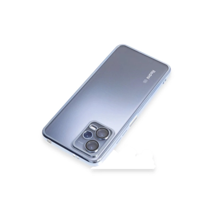 BFS  Xiaomi Redmi Note 12 5G Kılıf Razer Lensli Silikon - Açık Mavi