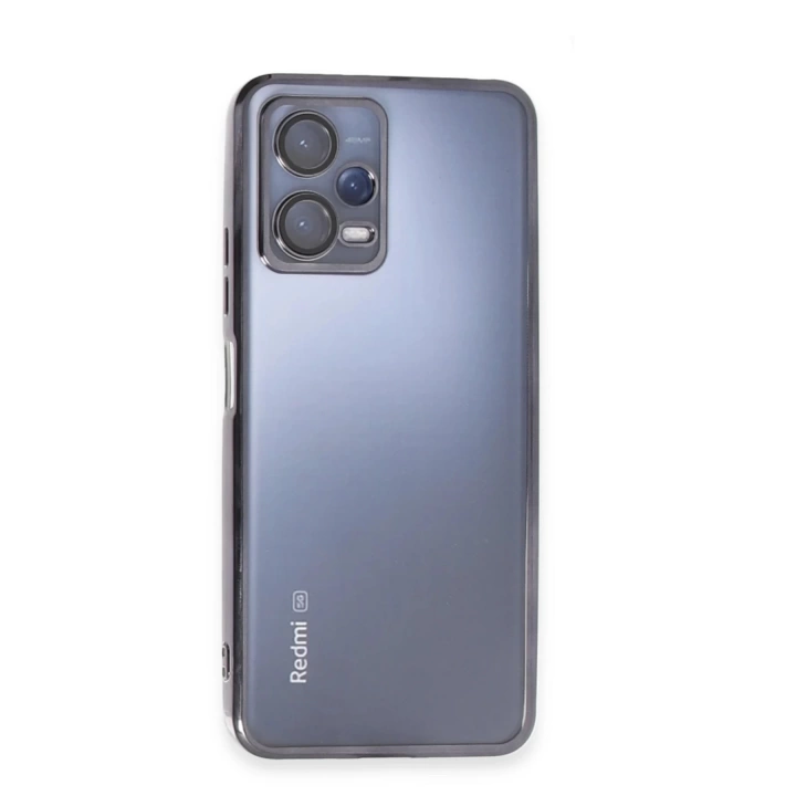BFS  Xiaomi Redmi Note 12 5G Kılıf Razer Lensli Silikon - Siyah