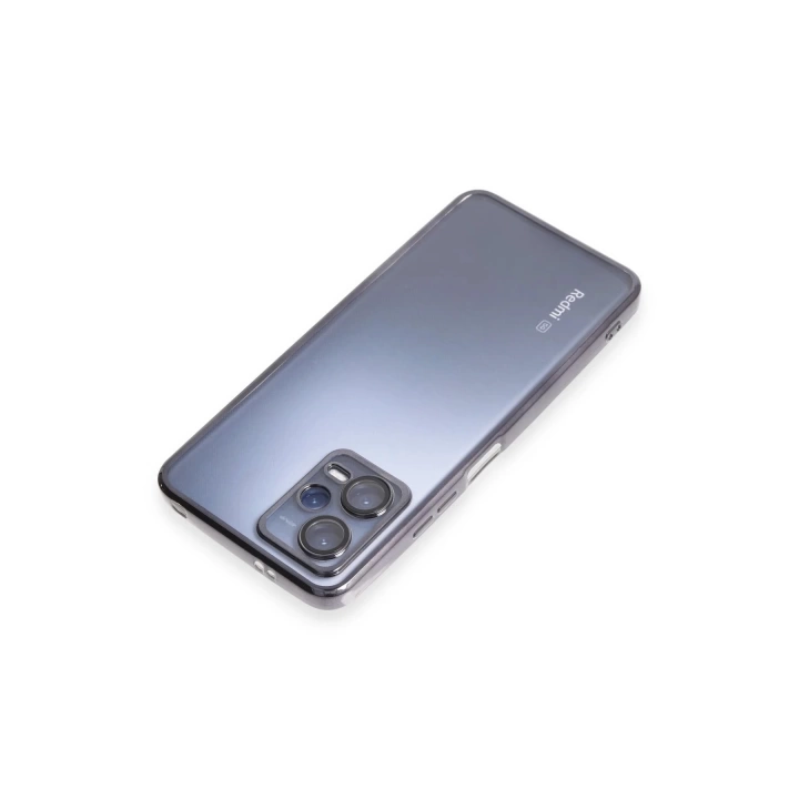 BFS  Xiaomi Redmi Note 12 5G Kılıf Razer Lensli Silikon - Siyah