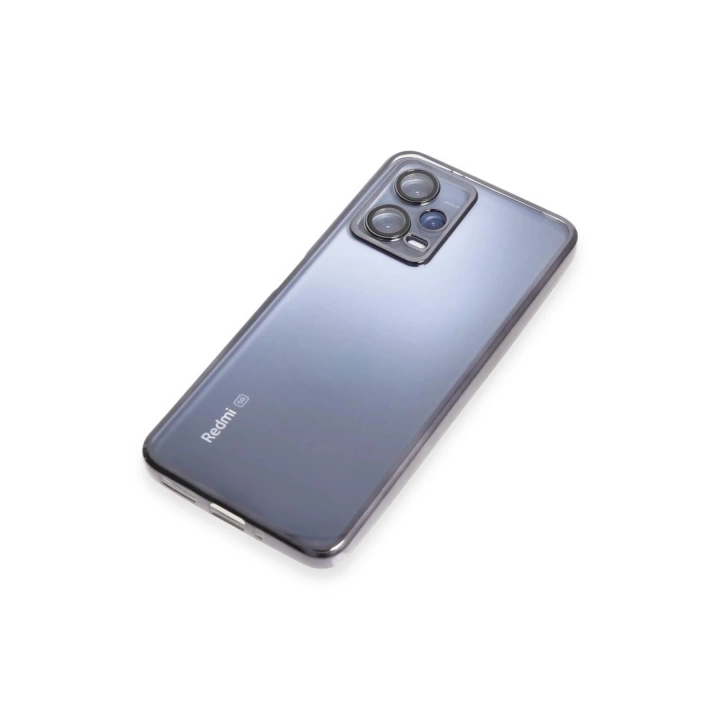 BFS  Xiaomi Redmi Note 12 5G Kılıf Razer Lensli Silikon - Siyah