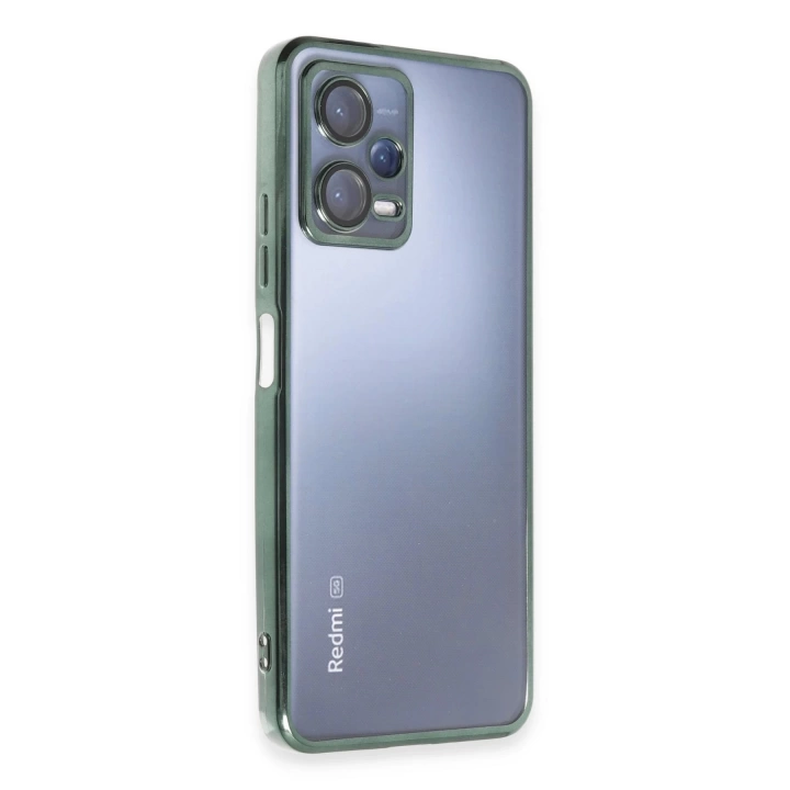 BFS  Xiaomi Redmi Note 12 5G Kılıf Razer Lensli Silikon - Yeşil