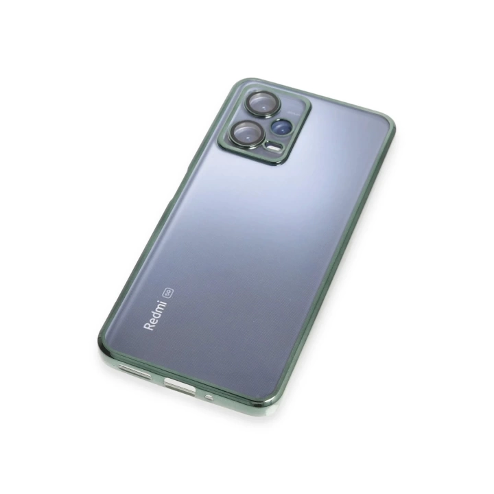 BFS  Xiaomi Redmi Note 12 5G Kılıf Razer Lensli Silikon - Yeşil