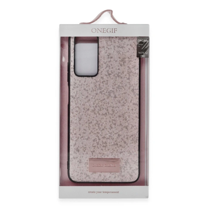 BFS Xiaomi Redmi Note 12 Pro 4G Bright Simli Kapak - Pembe