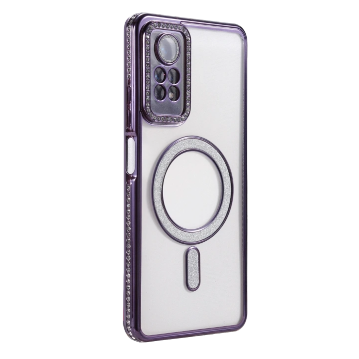 BFS  Xiaomi Redmi Note 12 Pro 4G Joke Simli Magneticsafe Kılıf - Derin Mor