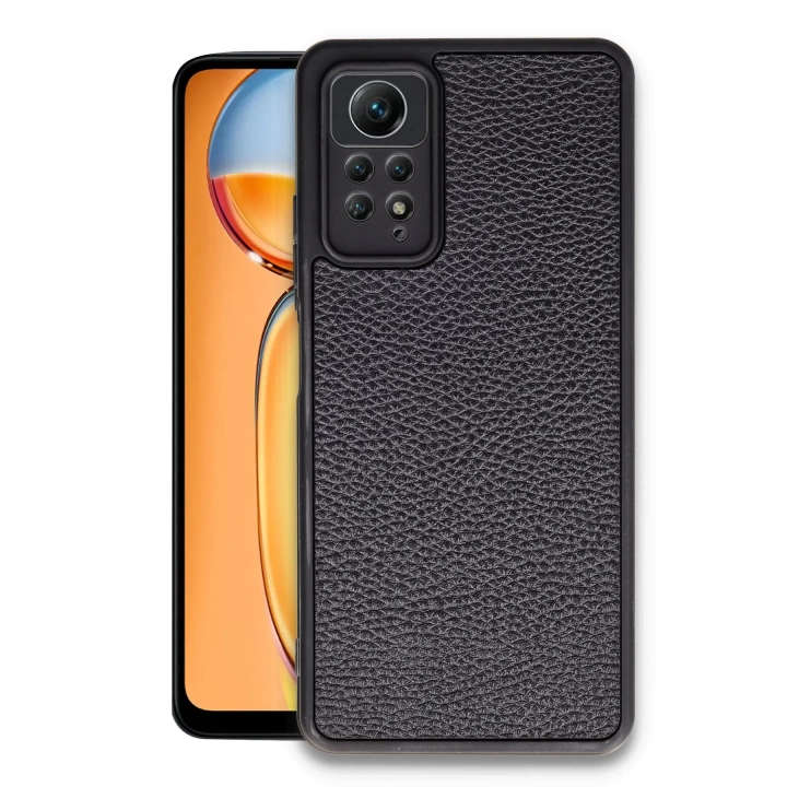 BFS  Xiaomi Redmi Note 12 Pro 4G Kılıf Aras Deri Kapak - Siyah