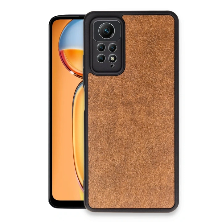 BFS  Xiaomi Redmi Note 12 Pro 4G Kılıf Aras Deri Kapak - Taba
