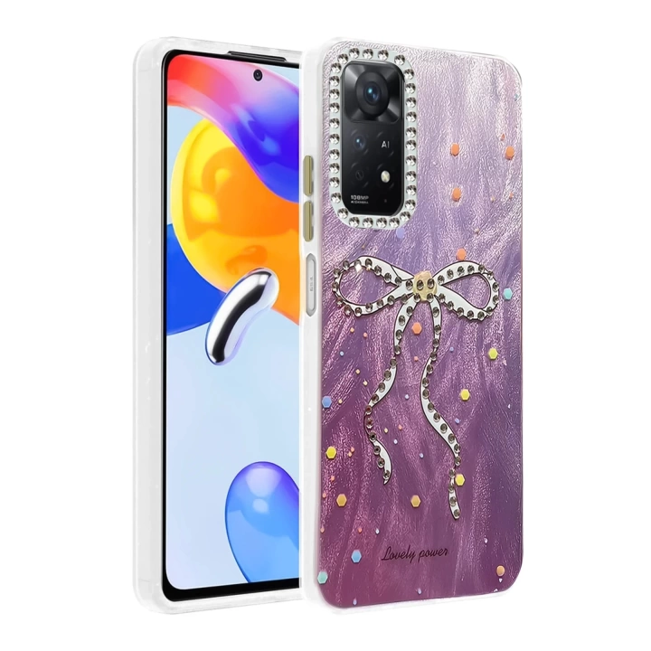 BFS Xiaomi Redmi Note 12 Pro 4G Kılıf Blade Aynalı Desenli Kapak - Desen 1