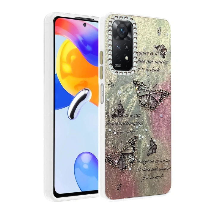 BFS Xiaomi Redmi Note 12 Pro 4G Kılıf Blade Aynalı Desenli Kapak - Desen 6
