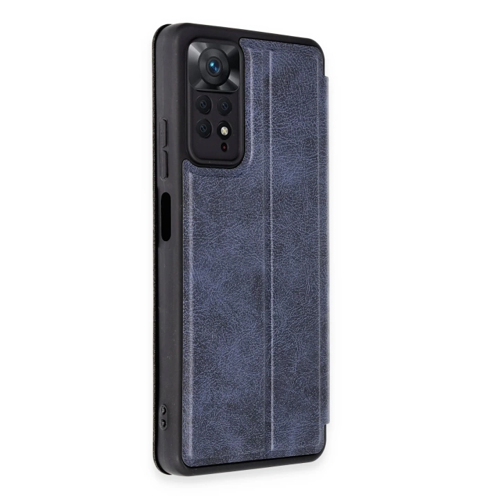 BFS  Xiaomi Redmi Note 12 Pro 4G Kılıf Flip Cover - Lacivert