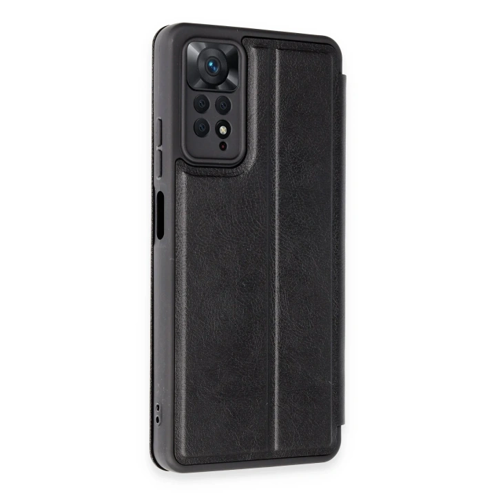 BFS  Xiaomi Redmi Note 12 Pro 4G Kılıf Flip Cover - Siyah