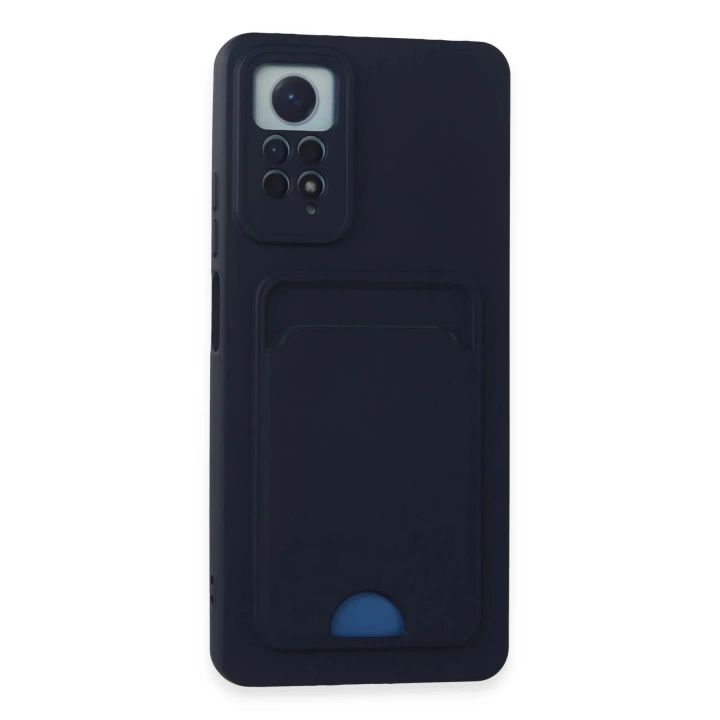 BFS Xiaomi Redmi Note 12 Pro 4G Kılıf Kelvin Kartvizitli Silikon - Lacivert