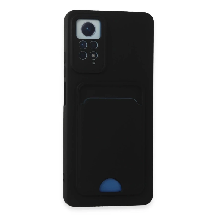 BFS Xiaomi Redmi Note 12 Pro 4G Kılıf Kelvin Kartvizitli Silikon - Siyah